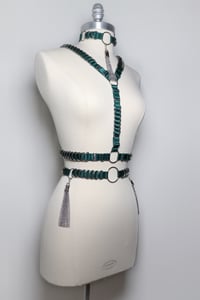 Image 6 of Satin elastic harness with D Rings 