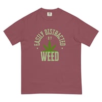 Image 6 of Easily distracted by weed Unisex heavyweight t-shirt