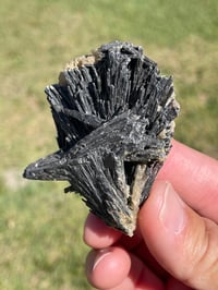 Image 3 of Black Kyanite Fan Specimen #1975