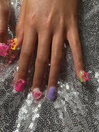 Image 1 of New Gel, colorful, gummy bear kids press on nails