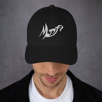 Image 1 of "Morf" Black Ball Cap With White Letters