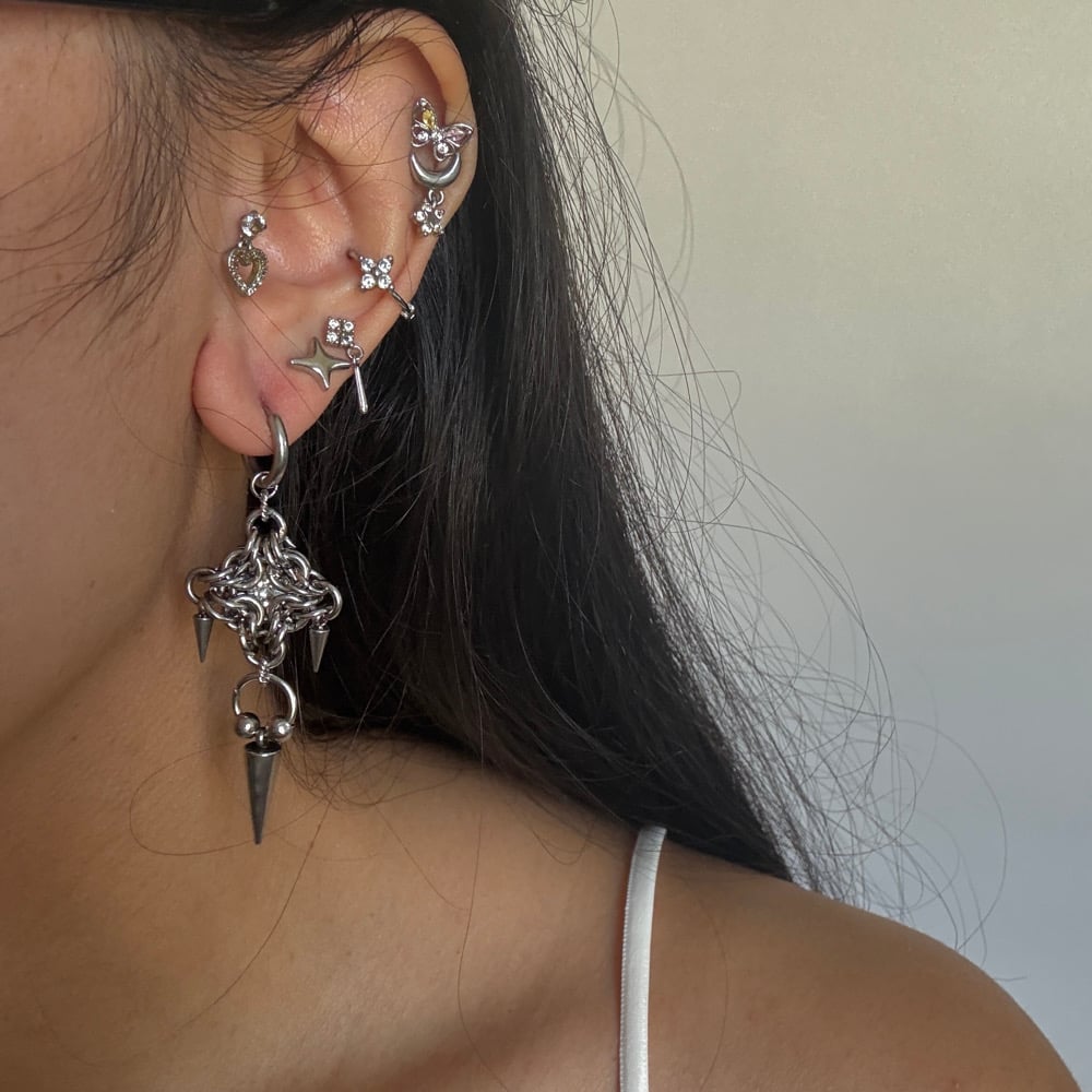 Image of Silver Dagger Earrings