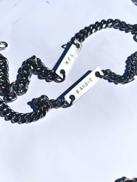 Image 4 of Thick Chain Word Necklace