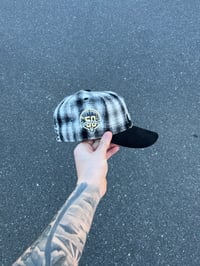 Image 3 of CORDUROY BRIM PLAID NEW YORK METS CUSTOM FITTED CAP