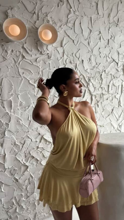 Image of Loretta Halter Dress