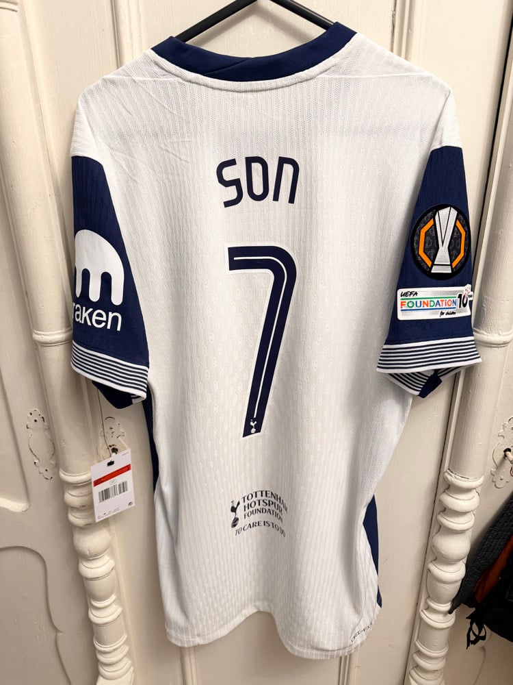 Image of PRE ORDER: NEW Tottenham Hotspur “SON 7” Vaporknit 2024/25 Home Europa Final Shirt,   L
