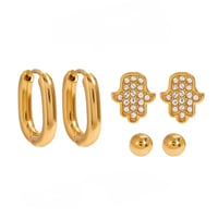 Image 1 of Hamsa Esrring set