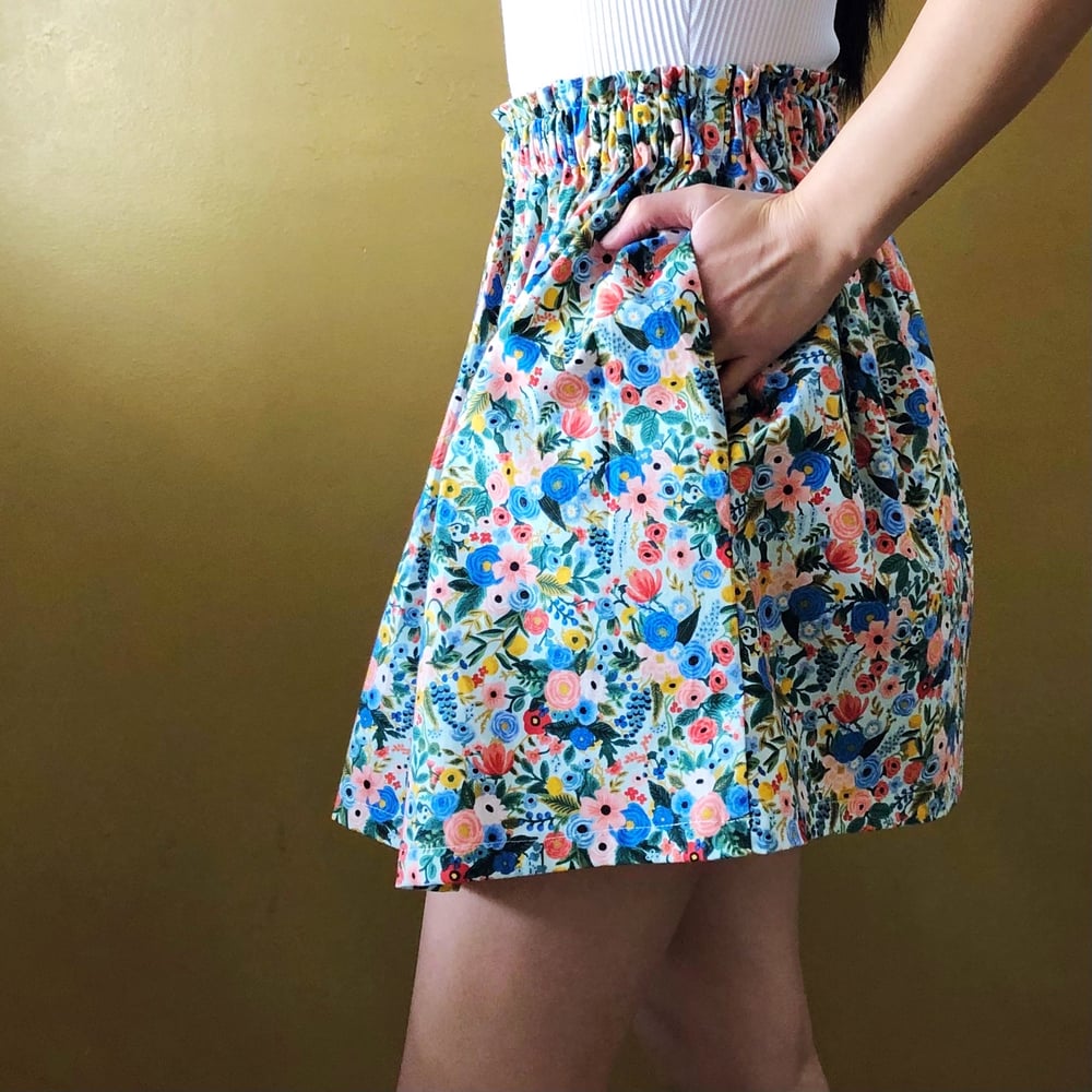 Image of Women's Skirt - Rifle Paper Co. - White Multi Floral