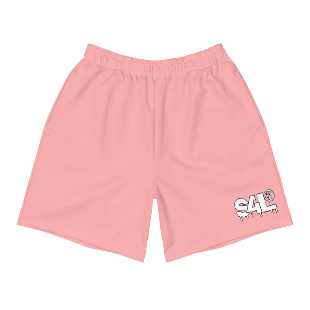 Image of Pink Polyester S4L Shorts