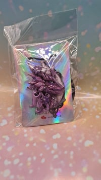 Purple dragon pendant 