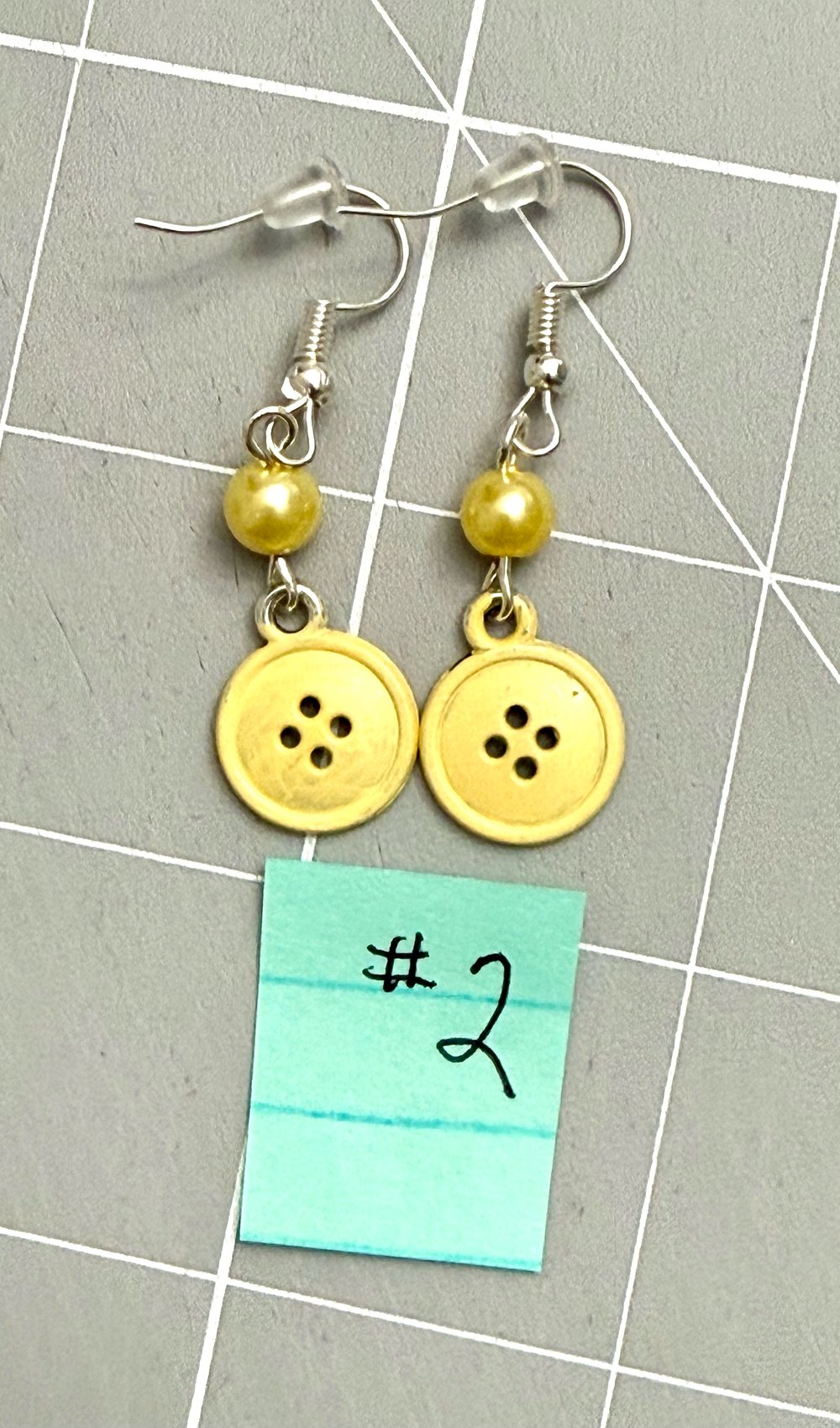 Image of Button Earrings