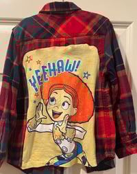 Children’s Vinrage Red/Black/Teal Flannel Jessie Tot Story