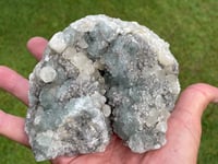 Image 8 of Green Fluorite & Druzy Quartz With UV Calcite Specimen #1840