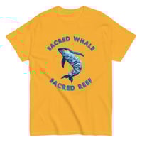 Image 12 of Unisex classic tee, Sacred Whale Sacred Reef Coastal Ocean Coral Reef Whale Tee
