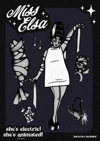 ‘FRANKENSTEIN BRIDE’ Giclee Print