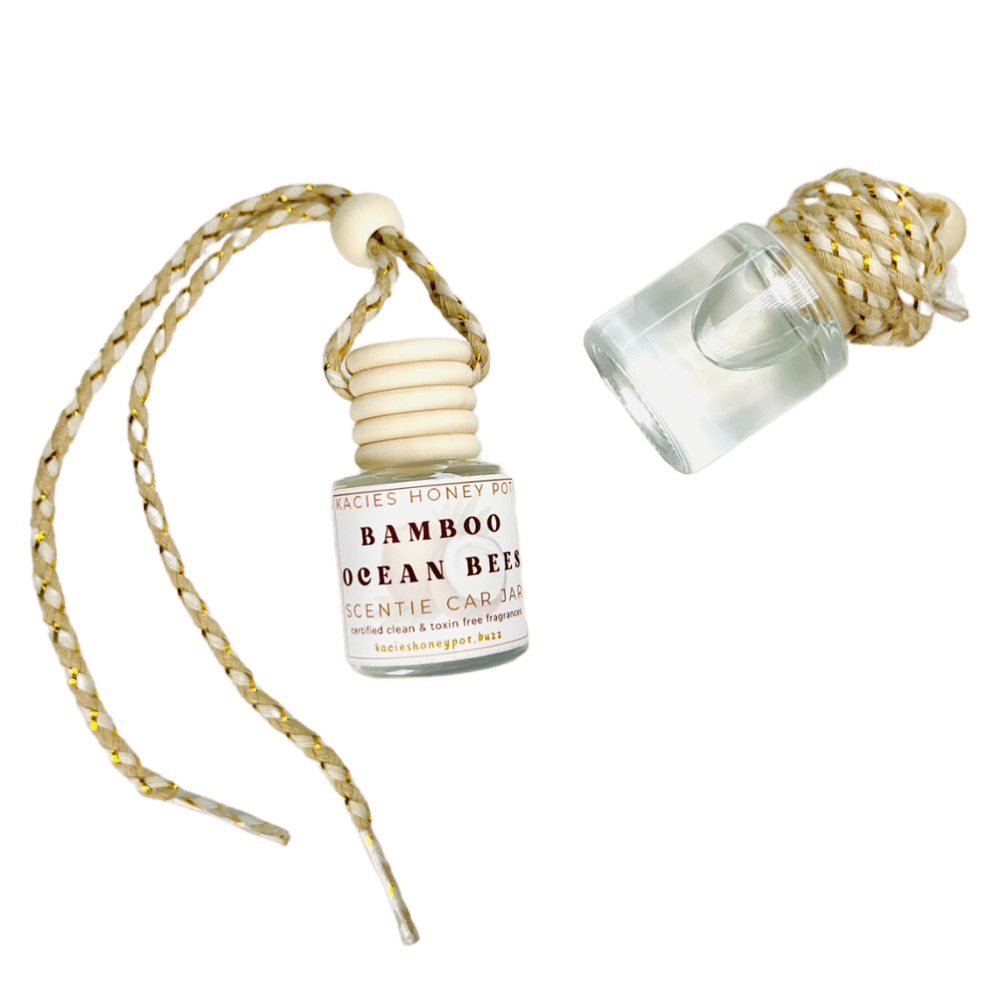 Image of Bamboo Ocean Bees Scentie Car Jar