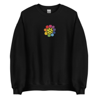 Image 3 of Embroidered PickleFlower Power Unisex Sweatshirt