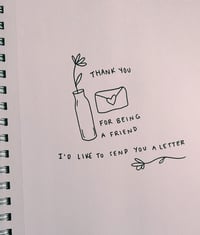 A lil’ love letter thanking you for your get well soon wishes 