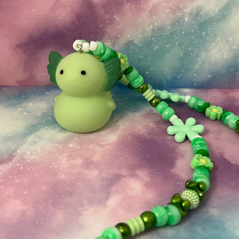 Image of Axolotl Kandi Necklace Collection Kawaii