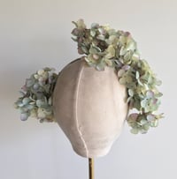 Image 3 of Seafoam coloured flower headpiece 