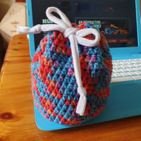 Crocheted Dice Bag