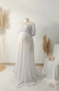 Image 6 of White dress for photoshoots | Millie | size M | chiffon