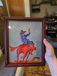 Image 1 of Riding Horseback Framed Print