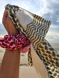 Image 1 of Keffiyeh Scrunchies - Red