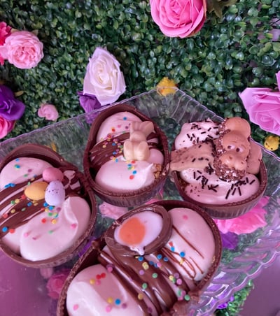 Image of Easter egg cheesecakes