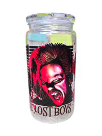 Image 1 of 80s Vampire Movie 16oz can cup with lid