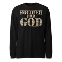 Image 1 of Soldier For God Dark Unisex Long Sleeve Tee