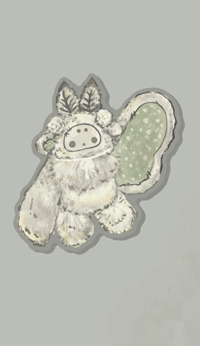 Image 2 of Guinevere acrylic pin  (+ FREE mystery sticker) 