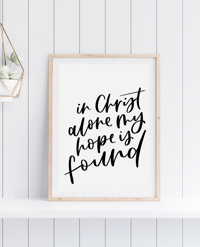 Image 1 of In Christ Alone Print