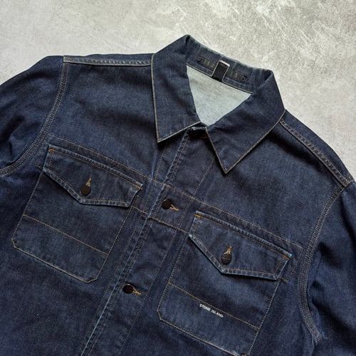 Image of 2000s Stone Island Denim Jacket, size large