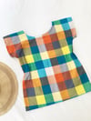 Ready made Summer Gingham T Top size 12 with free postage 