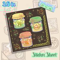 Fruity Jam Jar Sticker Sheet