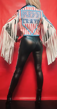 Image 1 of KISS PSYCHO CIRCUS FRINGED JACKET