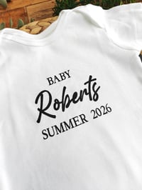 Image 2 of Baby Announcement Baby Vest