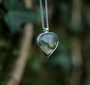 Image of Moss Agate Woods necklace