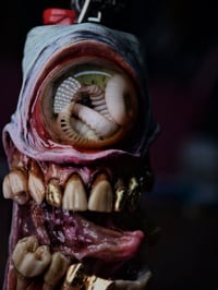 Image 3 of Parasite cyclops - Glow in the Dark Bic Lighter Sleeve OOAK