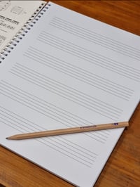 Image 2 of Music Manuscript Pad wide staff