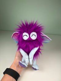 Image 4 of Mini Monster -  Bright Purple w/ Embroidered Eyes