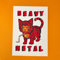 Image 2 of Heavy Metal Pussy - A5 Print 