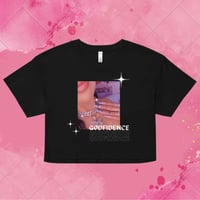 Image 2 of ‘Godfidence’ Crop Top (black)