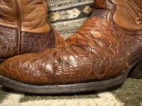 Image 22 of Vintage Pre-Ban Dan Post Sea Turtle Cowboy Boots – Size 9B