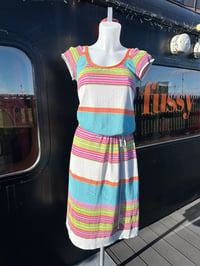 Image 3 of 90'S KNITTED STRIPE DRESS S/M