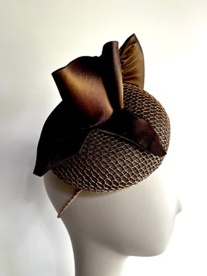 Image of Gold button headpiece