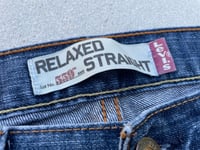 Image 3 of 2000s LEVIS 559 DENIM PANTS/ SIZE 34x35