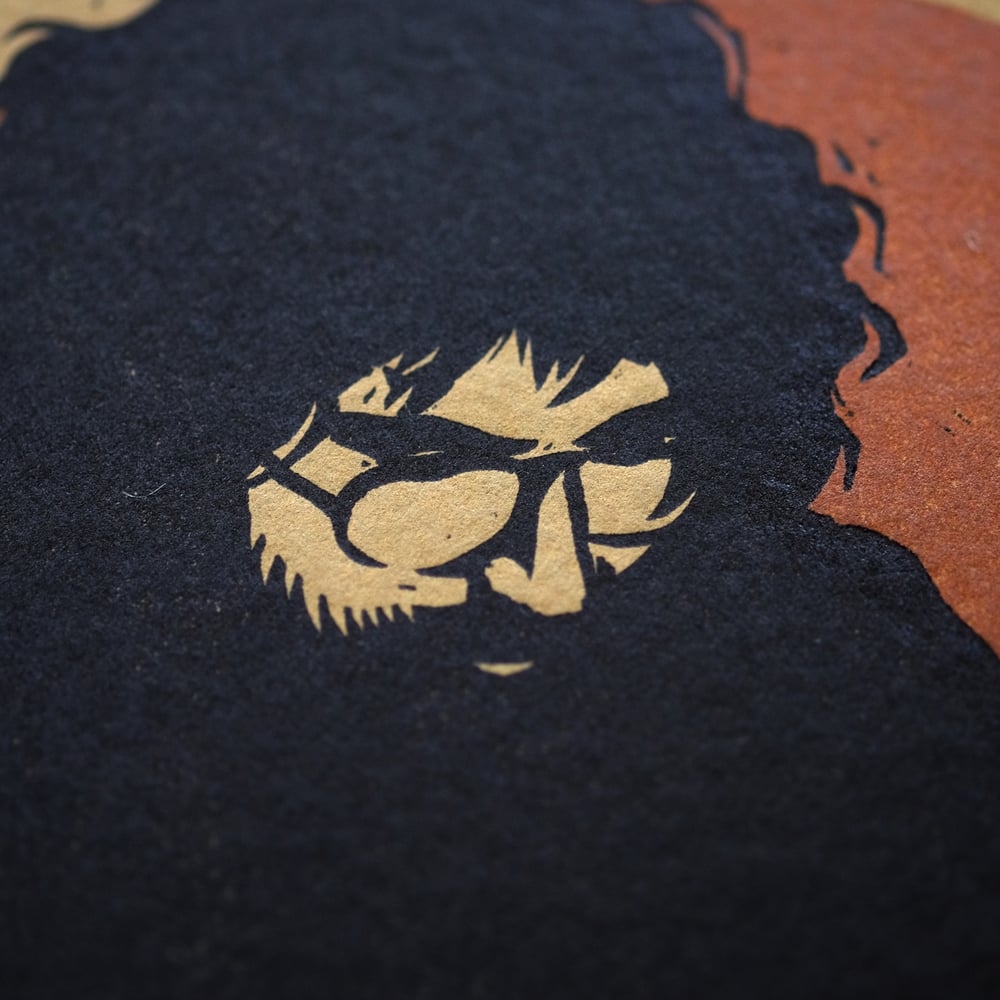 Jerry on dark paper