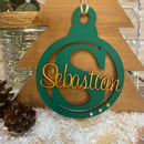 Image 1 of Initial Bauble with Name